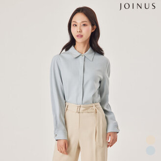 히든 버튼 셔츠 블라우스_JACS1-WRC030