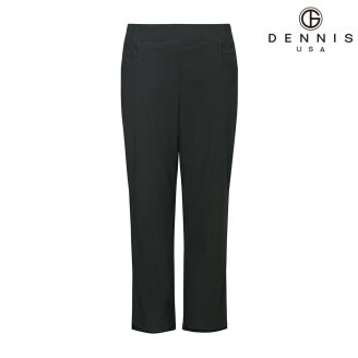 [DENNIS] 여성 인견혼방 8부 밑단 포인트 밴딩팬츠_카키_RAQSLPT352