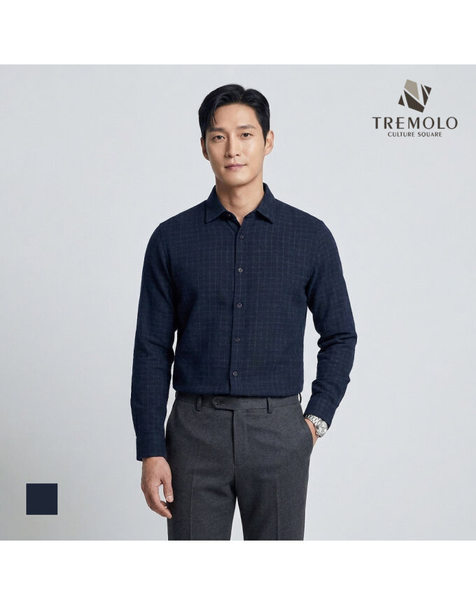 [TREMOLO] 체크패턴 코튼100 셔츠_TRNNL3F8541