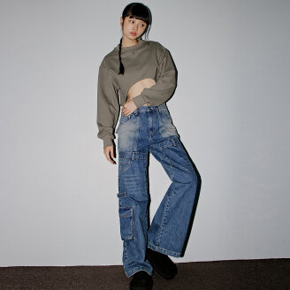 MULTI POCKET WIDE CARGO JEANS_T326DE401