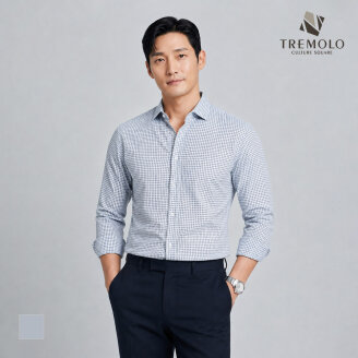 [TREMOLO] 체크패턴 캐주얼 셔츠_TRNNL3F8521