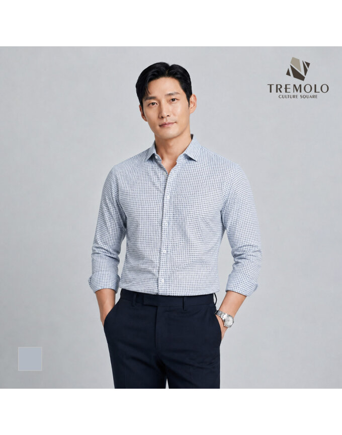 [TREMOLO] 체크패턴 캐주얼 셔츠_TRNNL3F8521