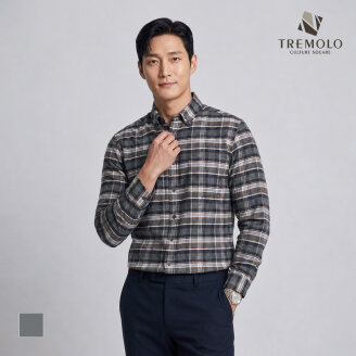 [TREMOLO] 체크패턴 면100 셔츠_TRNNL3F8551