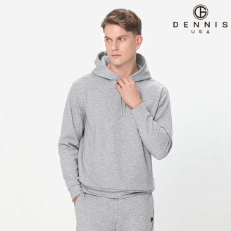 [DENNIS] 남성 에센셜 루즈핏 스트링 후드티셔츠_NAQFMTS010