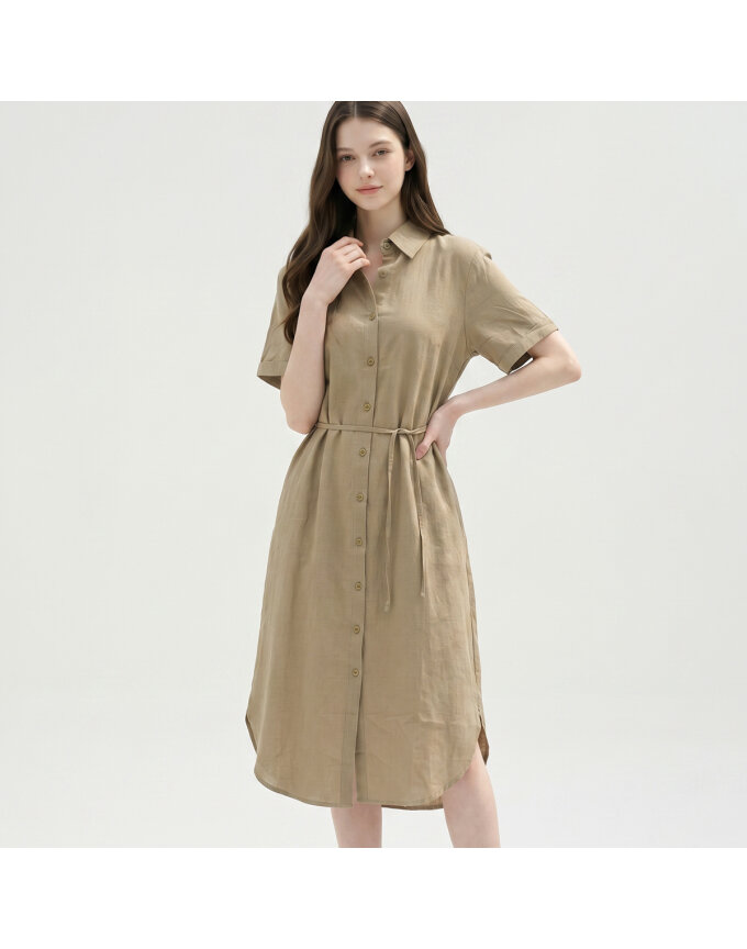 KARRA 모먼트셔츠롱원피스+벨트SET_A6M0813