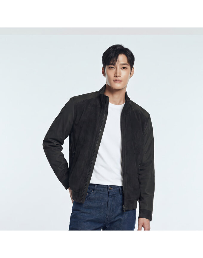 스웨이드 배색 점퍼_1I51307
