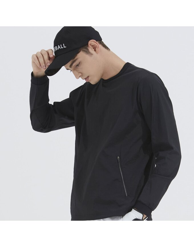 [화이트볼] 남성 기능성 라운드넥 바람막이 BK_WB21FAMJ01BK