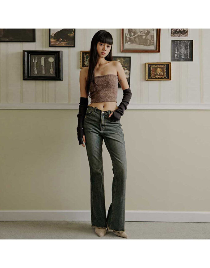 LOW BOOT CUT TESSEL JEAN_T326DE402