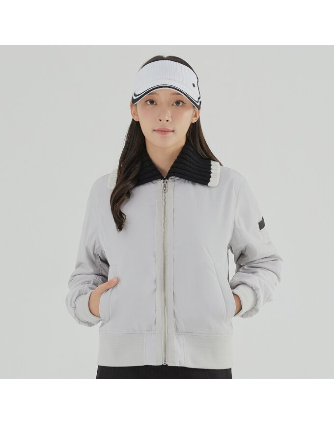 여성 탈부착 니트 카라 패딩 점퍼 RWJPL7305-311