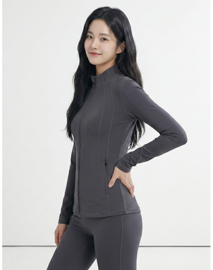 콜핑 2063JK262W 스포츠 슬림핏 트레이닝 여자 겨울 집업 자켓