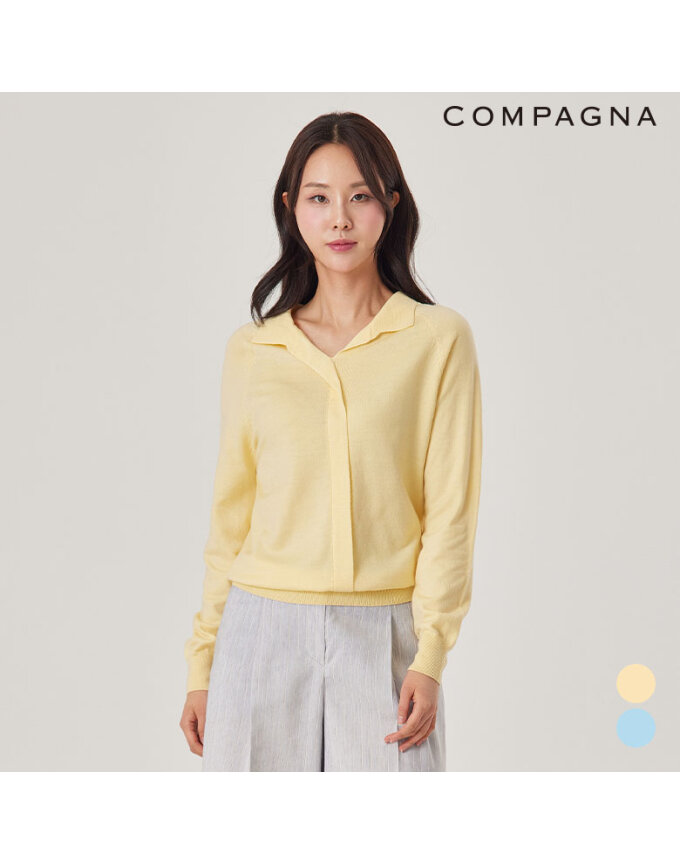 히든 브이넥 카라 니트_CCCS1-WSL010