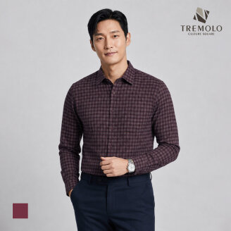 [TREMOLO] 체크패턴 포켓 셔츠_TRBNL3F8461