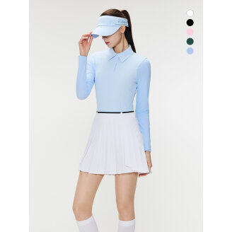 듀빅 여성 냉감 와이드 카라 긴팔티셔츠 DD2WTS102