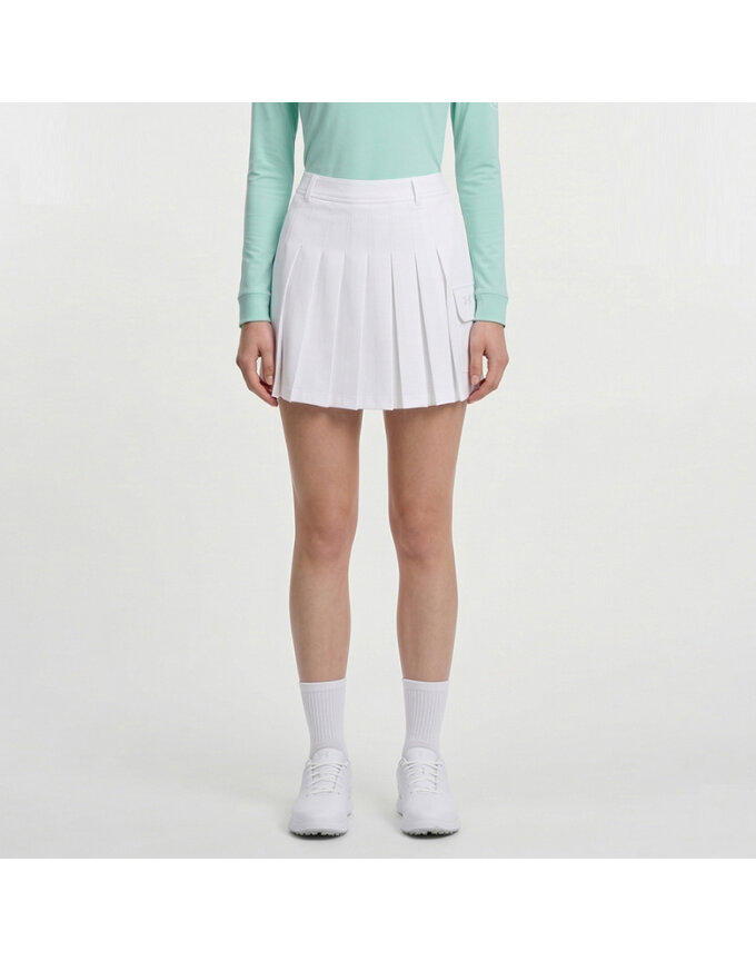 여성 UA골프 오거나이저 부분 플리츠 스코트_U4SWSK003-0100