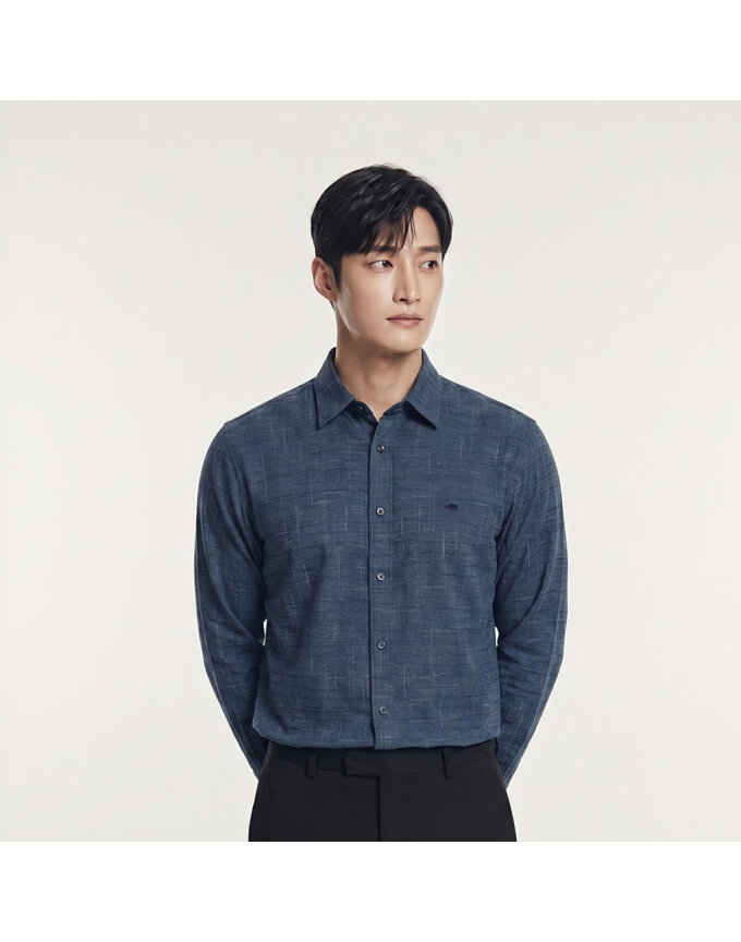 솔리드 슬럽 셔츠_1J51502