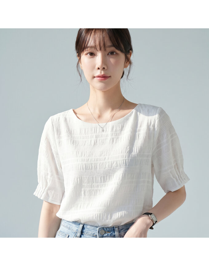 KARRA 크랙링클블라우스_A4M0794