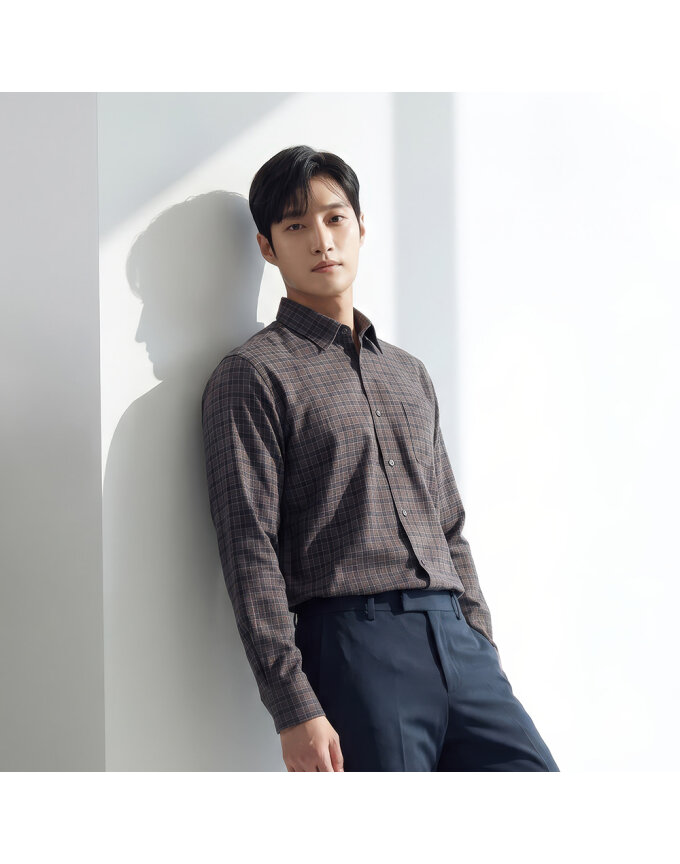 중체크 셔츠_1I51505