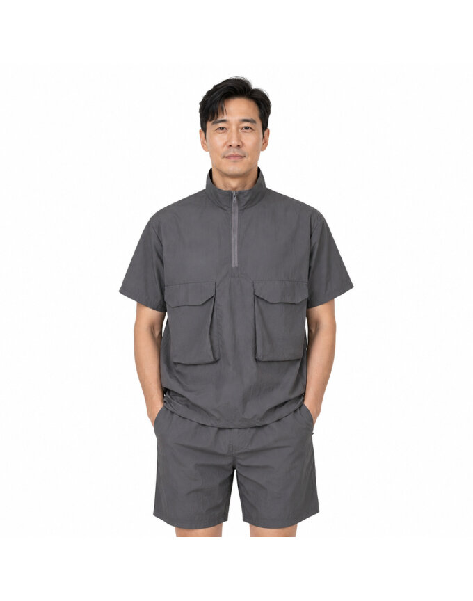 남성 린넨 썸머 더블포켓 캐주얼 아노락 PF-SET-ANORAK