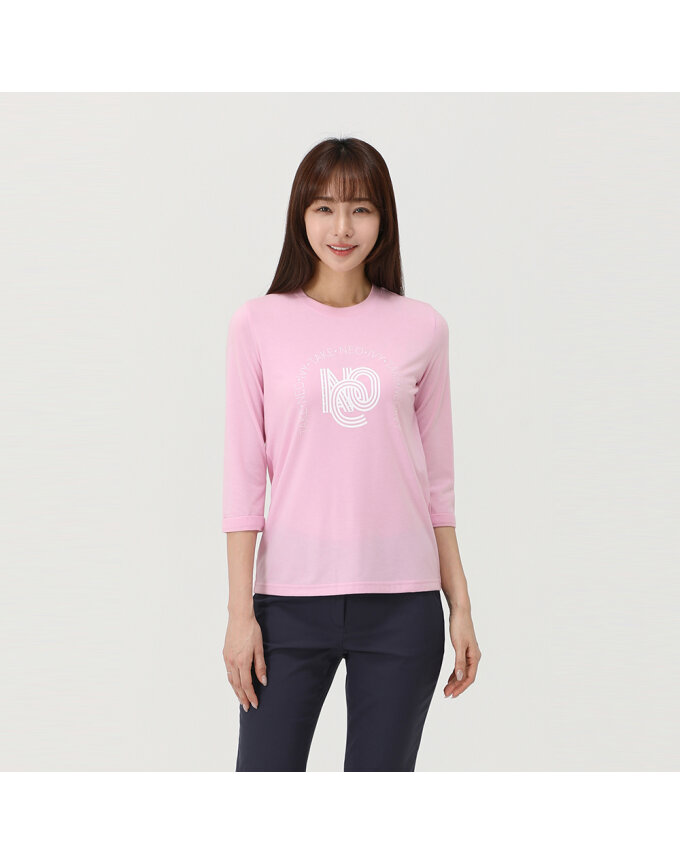 스터드 원포인트 7부 티셔츠_1J25382
