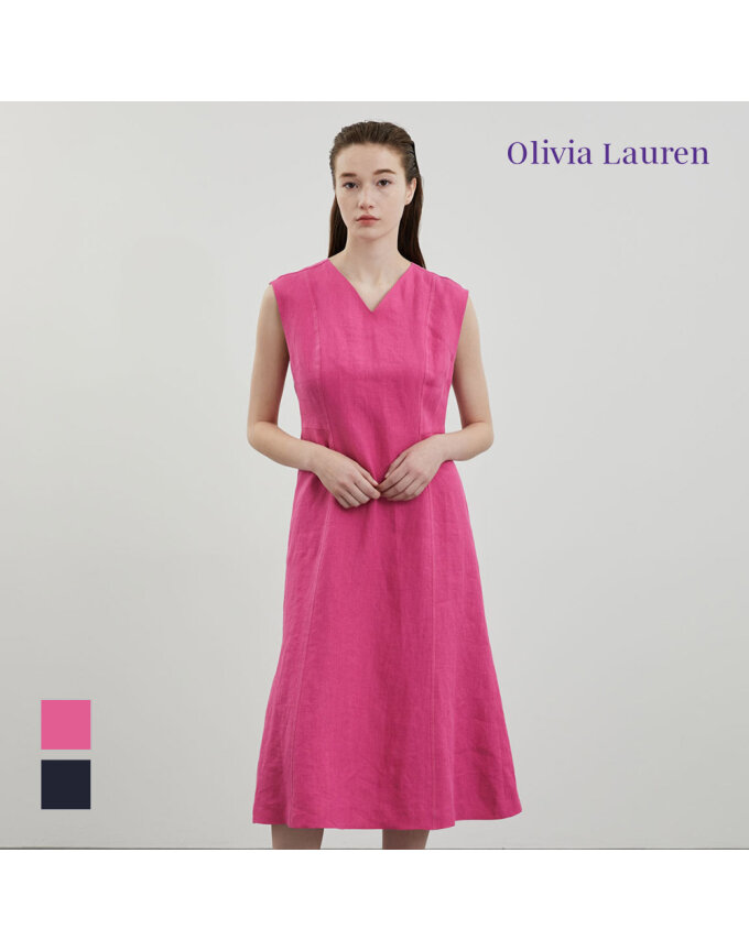 [OLIVIA LAUREN] 브이넥 머메이드 원피스_VOCOA4M5141