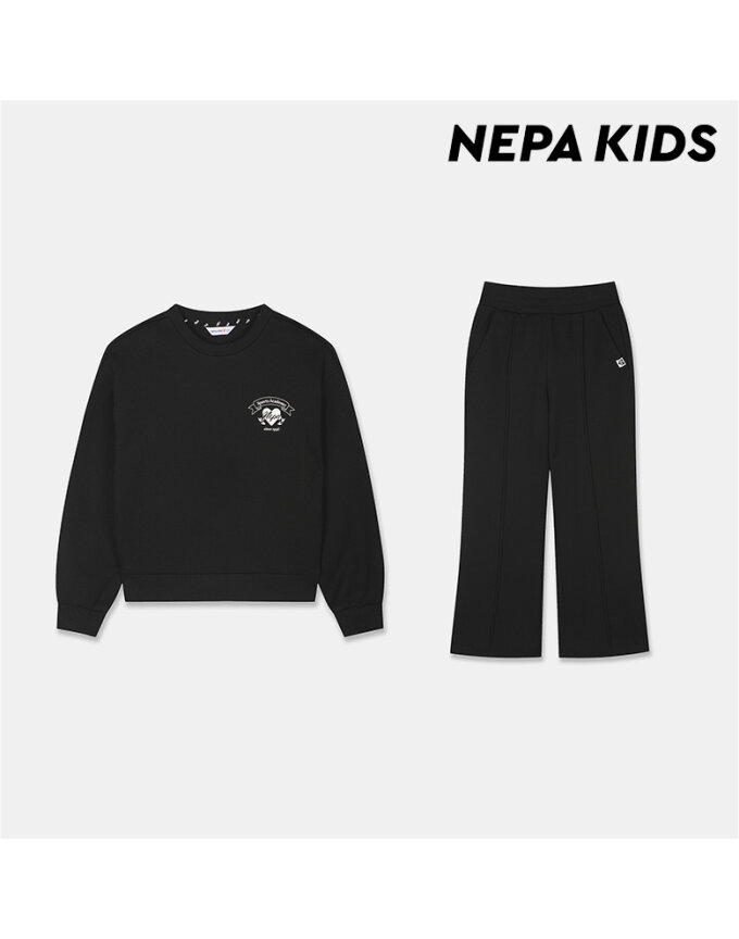 (키즈)여아 기모 크롭 세트_KL85952_C01