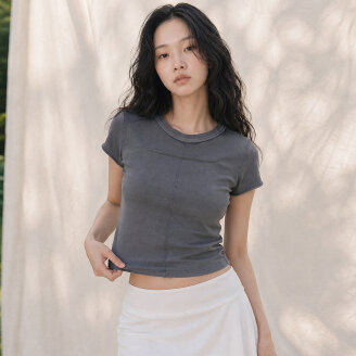 PIGMENT T-SHAPED PINTUCK T-SHIRT_T416TP115
