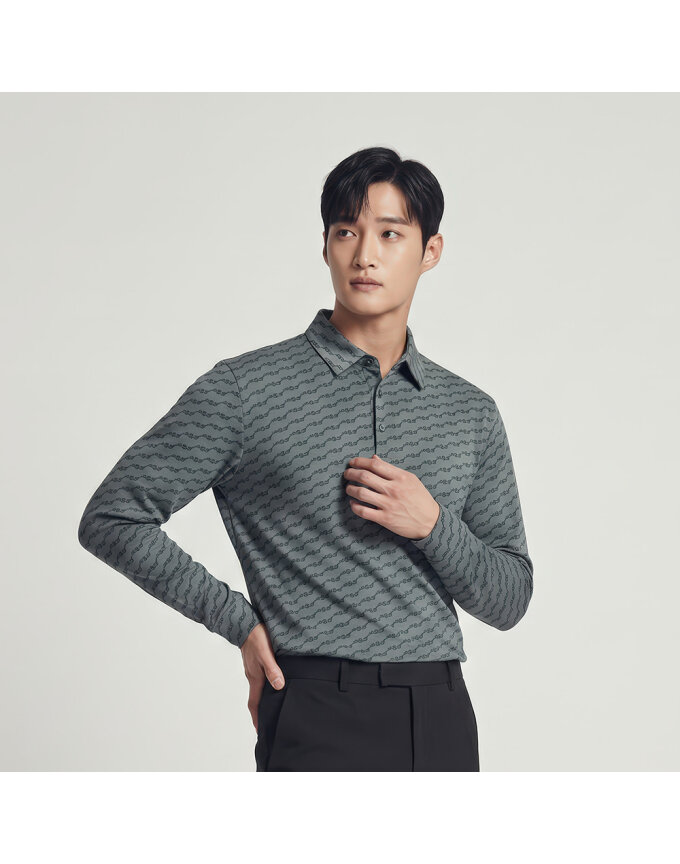 패턴 카라 티셔츠_1J55131